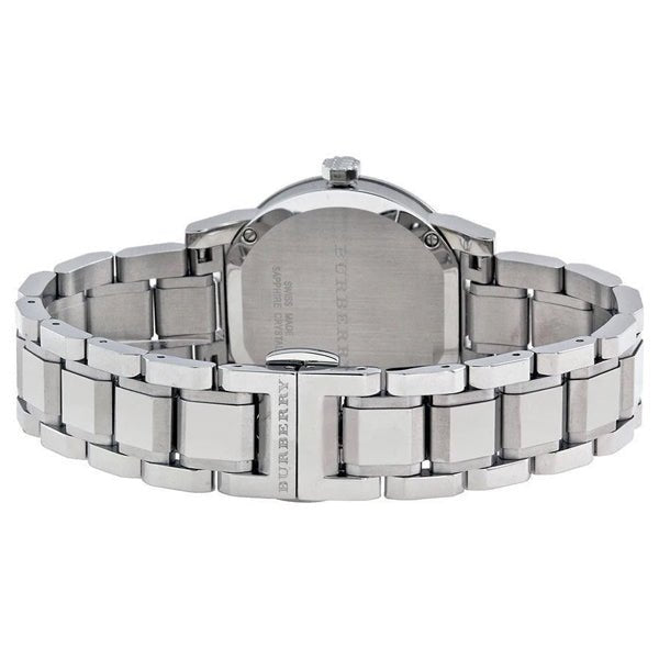 Buy Shop Burberry The City Black Dial Silver Steel Strap Watch for Women - BU9101 USA Online