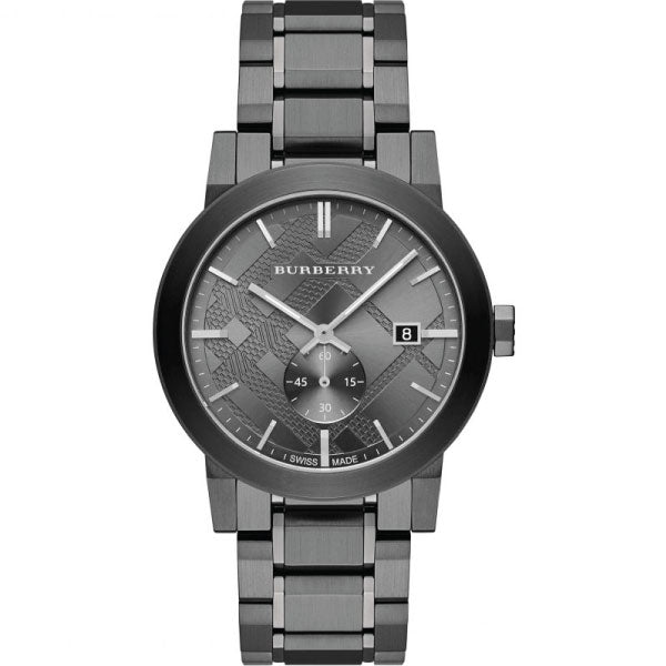 Buy Shop Burberry The City Black Dial Black Steel Strap Watch for Men - BU9902 USA Online