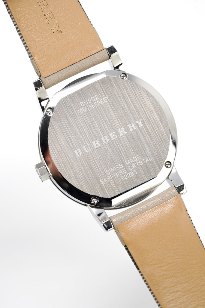 Buy Shop Burberry The City Beige Dial Tan Leather Strap Watch for Women - BU9021 USA Online