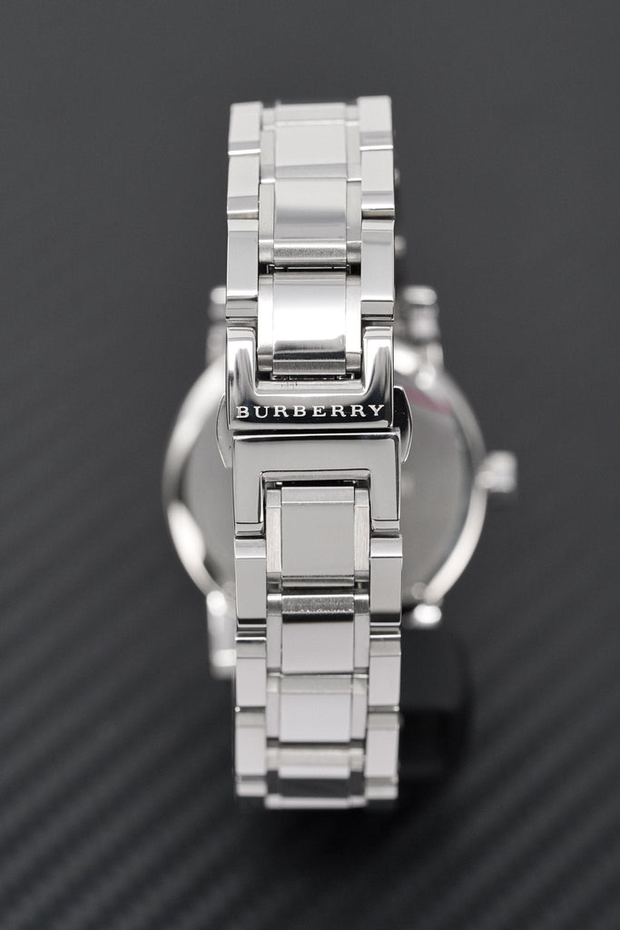 Buy Shop Burberry The City Black Dial Silver Steel Strap Watch for Women - BU9101 USA Online