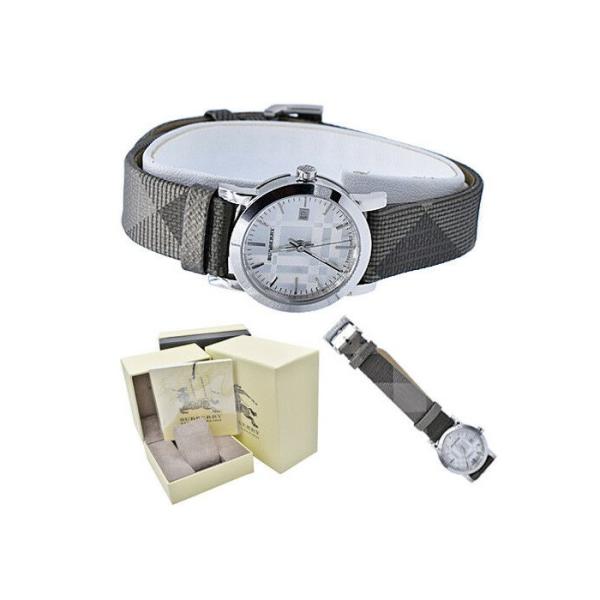 Buy Shop Burberry The City Silver Dial Multicolored Leather Strap Watch for Women - BU1873 USA Online