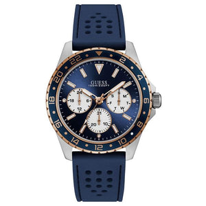 Buy Shop Guess Odyssey Multifunction Blue Dial Blue Rubber Strap Watch For Men - W1108G4 USA Online