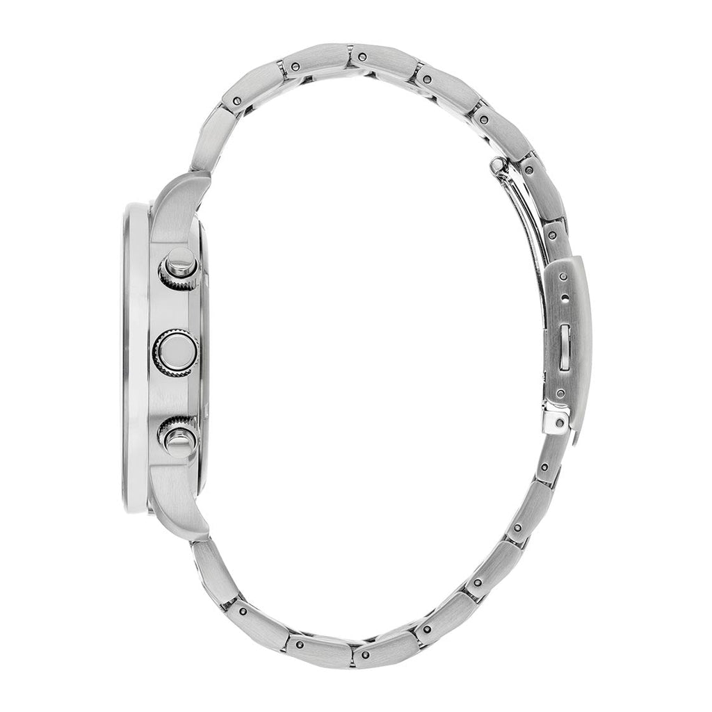 Buy Shop Citizen Eco Drive Chronograph Black Dial Silver Steel Strap Watch For Men - CA0690-88E USA Online