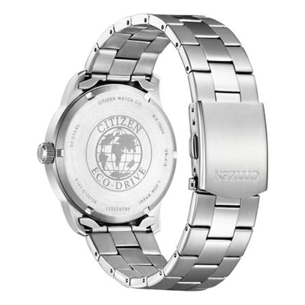 Buy Shop Citizen Eco Drive Chronograph Black Dial Silver Steel Strap Watch For Men - CA0690-88E USA Online