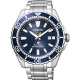 Buy Shop Citizen Promaster Marine Blue Dial Silver Steel Strap Watch For Men - BN0191-80L USA Online