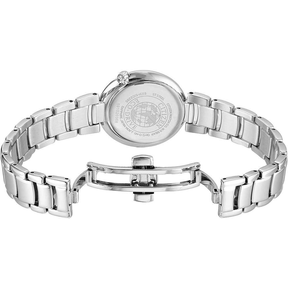 Buy Shop Citizen Eco Drive Silver Stainless Steel Strap Watch For Women - EM0331-52 USA Online