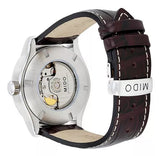 Buy Shop Mido Multifort Automatic Silver Dial Black Leather Strap Watch For Men - M005.430.16.031.80 USA Online