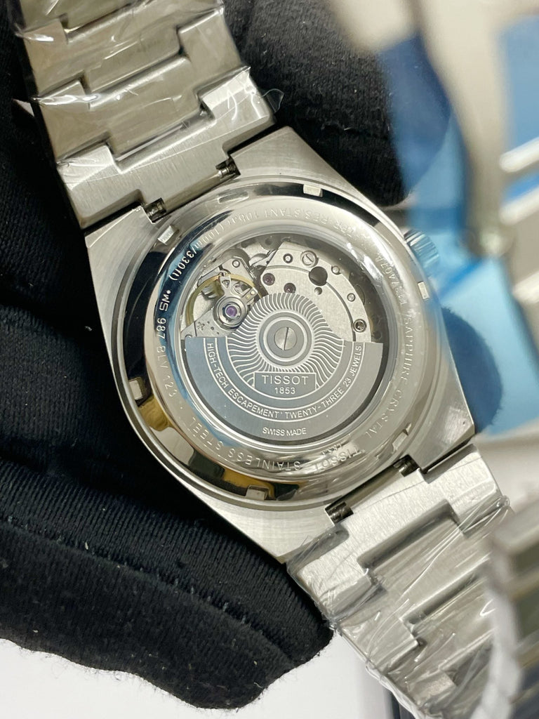 Tissot PRX Powermatic 80 Black Dial Silver Steel Strap Watch for Men - T137.207.11.051.00