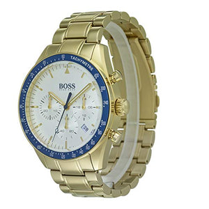 Buy Shop Hugo Boss Trophy White Dial Gold Steel Strap Watch for Men - 1513631 USA Online