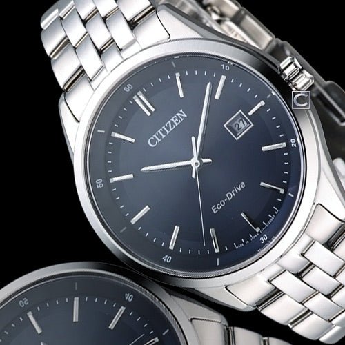 Buy Shop Citizen Eco Drive Blue Dial Silver Steel Strap Watch For Men - BM7250-56L USA Online