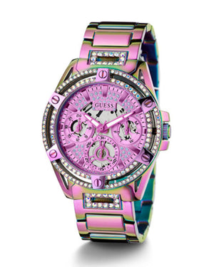 Buy Shop Guess Queen Multicolor Dial Multicolor Steel Strap Watch For Women - GW0464L4 USA Online