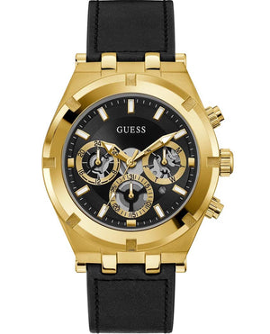 Buy Shop Guess Continental Black Dial Black Rubber Strap Watch for Men - GW0262G2 USA Online