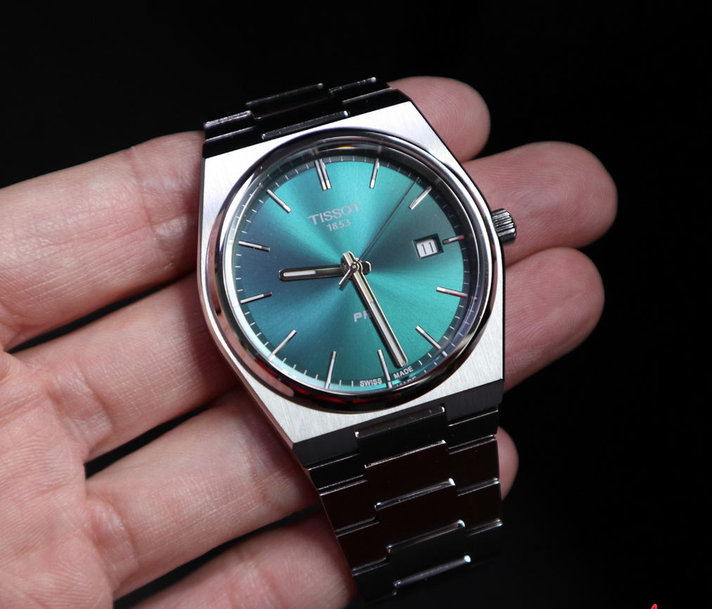 Buy Shop Tissot PRX Green Dial Silver Steel Strap Watch For Men - T137.410.11.091.00 USA Online