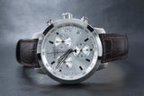 Buy Shop Tissot PRC 200 Chronograph Silver Dial Brown Leather Strap Watch For Men - T055.417.16.037.00 USA Online