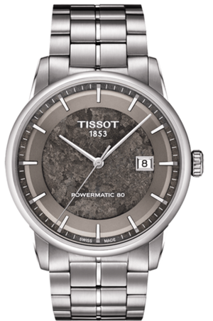 Buy Shop Tissot Luxury Powermatic 80 Anthracite Grey Dial Silver Steel Strap Watch For Men - T086.407.11.061.10 USA Online