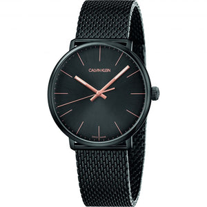 Buy Shop Calvin Klein High Noon Quartz Black Dial Black Mesh Bracelet Watch for Men - K8M21421 USA Online