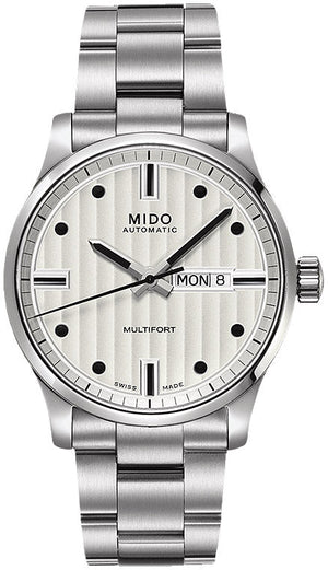 Buy Shop Mido Multifort Automatic Silver Dial Silver Steel Strap Watch For Men - M005.430.11.031.80 USA Online