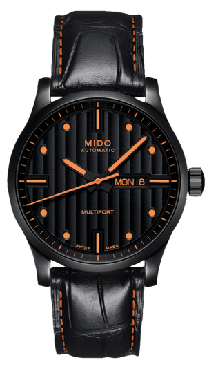 Buy Shop Mido Multifort Automatic Special Edition Black Dial Black Leather Strap Watch For Men - M005.430.36.051.80 USA Online