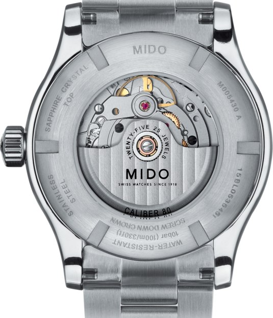 Buy Shop Mido Multifort Automatic Gray Dial Silver Steel Strap Watch For Men - M005.430.11.061.80 USA Online