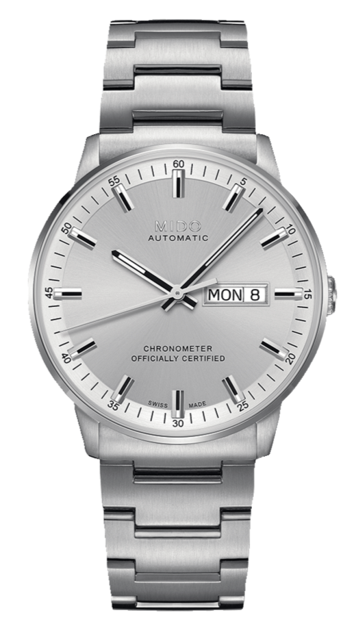 Buy Shop Mido Commander II Automatic Chronometer Silver Dial Silver Steel Strap Watch For Men - M021.431.11.031.00 USA Online
