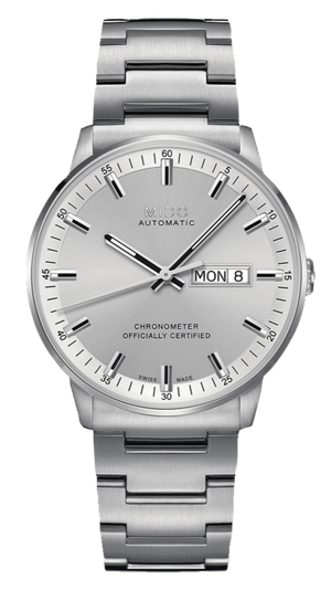 Buy Shop Mido Commander II Automatic Chronometer Silver Dial Silver Steel Strap Watch For Men - M021.431.11.031.00 USA Online