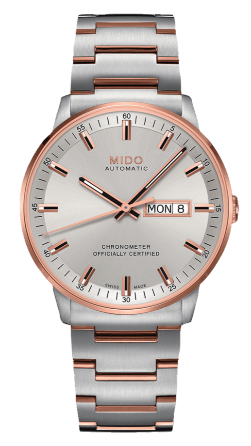Buy Shop Mido Commander II Chronometer Automatic Silver Dial Two Tone Steel Strap Watch For Men - M021.431.22.031.00 USA Online