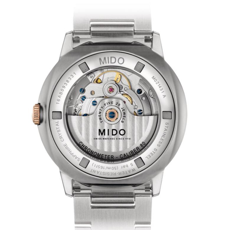 Buy Shop Mido Commander II Chronometer Automatic Silver Dial Two Tone Steel Strap Watch For Men - M021.431.22.031.00 USA Online