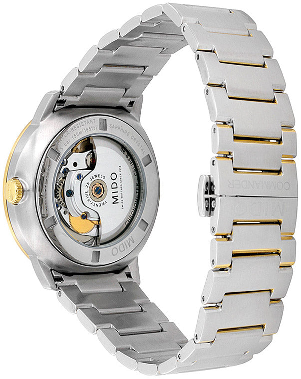 Buy Shop Mido Commander II Automatic Chronometer Silver Dial Two Tone Steel Strap Watch For Men - M021.431.22.071.00 USA Online