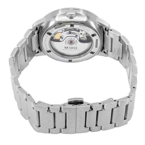 Buy Shop Mido Commander II Automatic Chronometer Blue Dial Silver Steel Strap Watch For Men - M021.431.11.041.00 USA Online