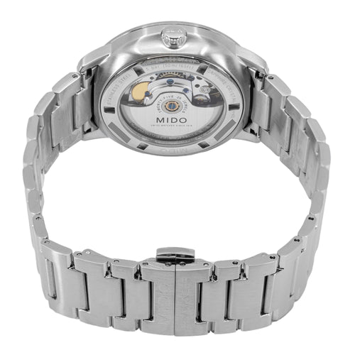 Buy Shop Mido Commander II Automatic Chronometer Grey Dial Silver Steel Strap Watch For Men - M021.431.11.061.00 USA Online