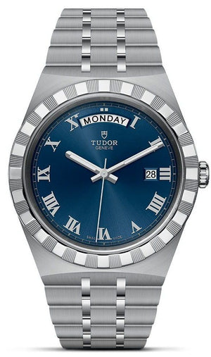Buy Shop Tudor Royal Automatic Blue Dial Silver Steel Strap Watch for Men - M28600-0005 USA Online