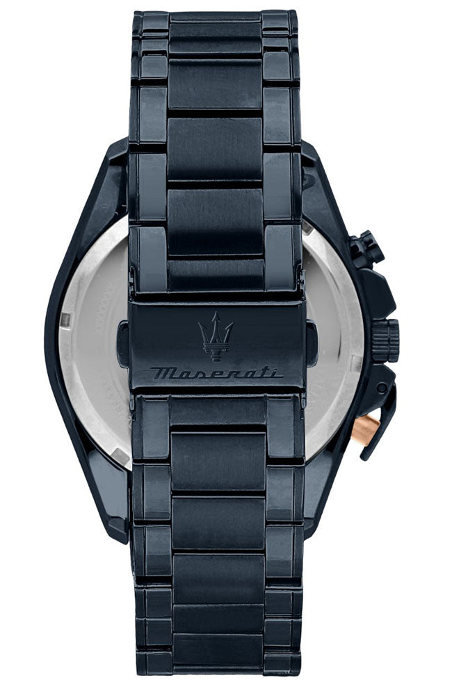 Buy Shop Maserati Traguardo Chronograph Blue Dial Blue Steel Strap Watch For Men - R8873612054 USA Online