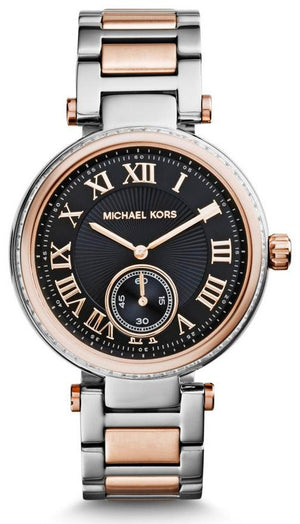 Buy Shop Michael Kors Skylar Black Dial Two Tone Steel Strap Watch for Women - MK5957 USA Online