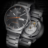 Buy Shop Mido Commander II Automatic Chronometer Grey Dial Silver Steel Strap Watch For Men - M021.431.11.061.01 USA Online
