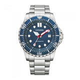 Buy Shop Citizen Promaster Mechanical Blue Dial Silver Steel Strap Watch For Men - NJ0121-89L USA Online