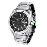 Buy Shop Citizen Eco Drive Urban Black Dial Silver Stainless Steel Watch For Men - AW0020-59EB USA Online