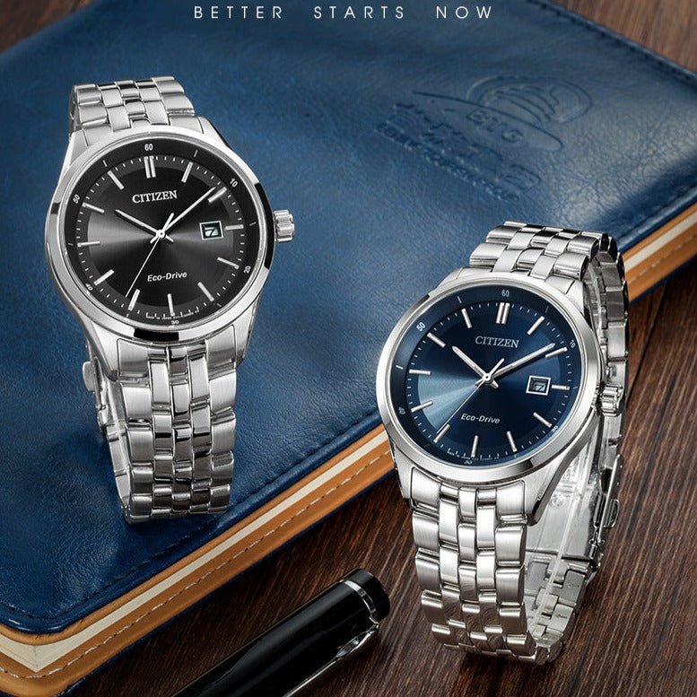 Buy Shop Citizen Eco Drive Black Dial Silver Steel Strap Watch For Men - BM7250-56E USA Online