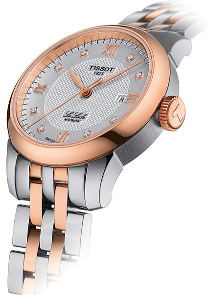 Buy Shop Tissot Le Locle Lady Automatic Diamonds Silver Dial Two Tone Steel Strap Watch For Women - T006.207.22.036.00 USA Online