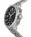 Buy Shop Tissot PRC 200 Chronograph Black Dial Silver Steel Strap Watch For Men - T055.417.11.057.00 USA Online