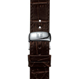 Buy Shop Tissot PRC 200 Chronograph Silver Dial Brown Leather Strap Watch For Men - T055.417.16.037.00 USA Online