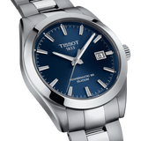 Buy Shop Tissot Gentlemen Powermatic 80 Silicium Blue Dial Silver Steel Strap Watch For Men - T127.407.11.041.00 USA Online