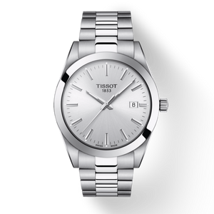 Buy Shop Tissot Gentleman Silver Dial Silver Steel Strap Watch For Men - T127.410.11.031.00 USA Online