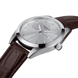 Buy Shop Tissot Gentlemen Silver Dial Brown Leather Strap Watch for Men - T127.410.16.031.01 USA Online