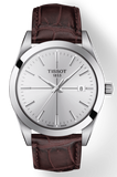 Buy Shop Tissot Gentlemen Silver Dial Brown Leather Strap Watch for Men - T127.410.16.031.01 USA Online