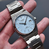 Buy Shop Tissot PRX Powermatic 80 Ice Blue Tiffany Dial Silver Steel Strap Watch for Men - T137.407.11.351.00 USA Online