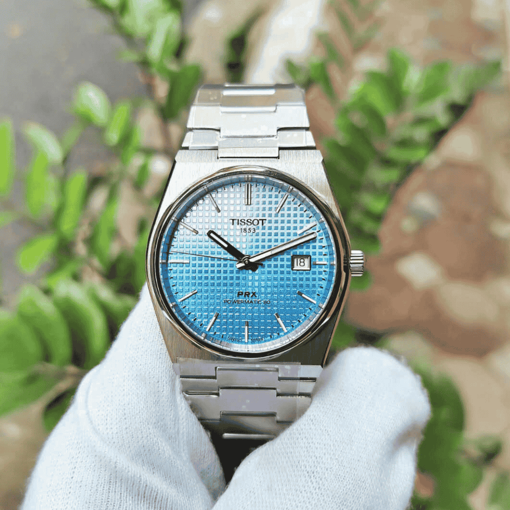 Tissot PRX Powermatic 80 Gradient Blue Dial Silver Steel Strap Watch for Men - T137.407.11.351.01