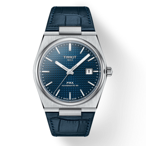 Buy Shop Tissot PRX Powermatic 80 Blue Dial Blue Leather Strap Watch for Men - T137.407.16.041.00 USA Online