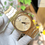 Tissot PRX Powermatic 80 Gold Dial Gold Steel Strap Watch for Men - T137.407.33.021.00