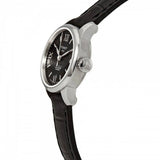 Buy Shop Tissot Le Locle Automatic Lady Black Dial Black Leather Strap Watch for Women - T41.1.123.57 USA Online