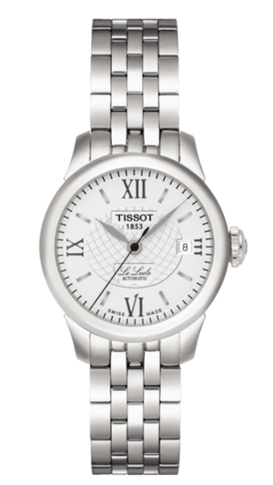 Buy Shop Tissot Le Locle Small Automatic Silver Dial Silver Steel Strap Watch For Women - T41.1.183.33 USA Online
